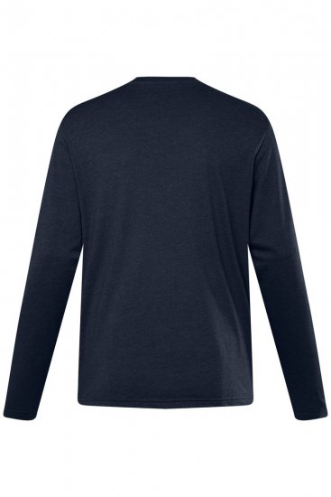 Men+ 307 Langærmet T-shirt Mørkeblå - T-shirts - T-shirts i store størrelser - 2XL-14XL