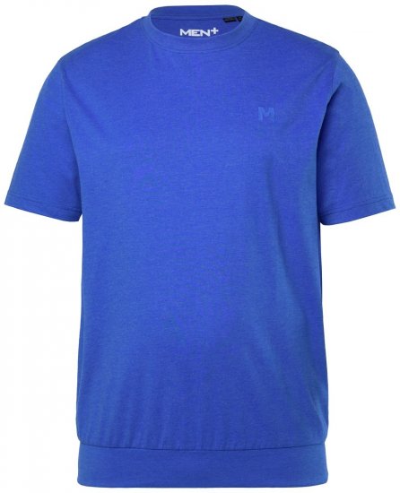 Men+ 308 T-shirt bellyfit Azurblå - T-shirts - T-shirts i store størrelser - 2XL-14XL