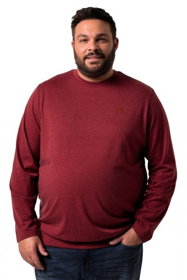 Men+ 313 Langærmet T-shirt bellyfit Kobberbrun - T-shirts - T-shirts i store størrelser - 2XL-14XL