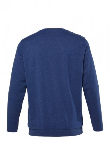 Men+ 313 Langærmet T-shirt bellyfit Natblå - T-shirts - T-shirts i store størrelser - 2XL-14XL