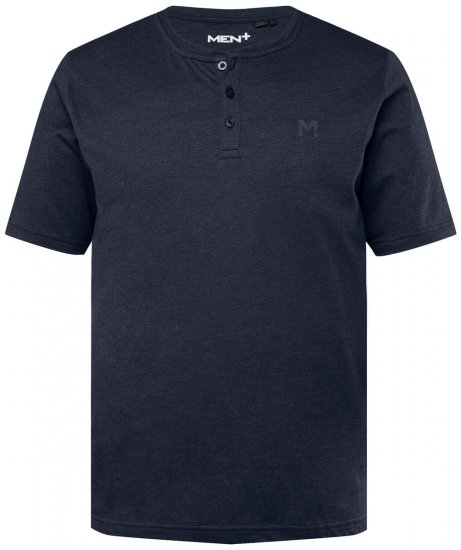 Men+ 365 Henley-shirt Mørkeblå - T-shirts - T-shirts i store størrelser - 2XL-14XL
