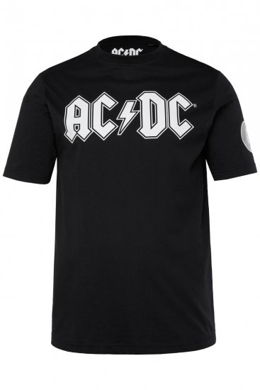 JP1880 AC/DC Classic Logo Band T-Shirt Black - T-shirts - T-shirts i store størrelser - 2XL-14XL