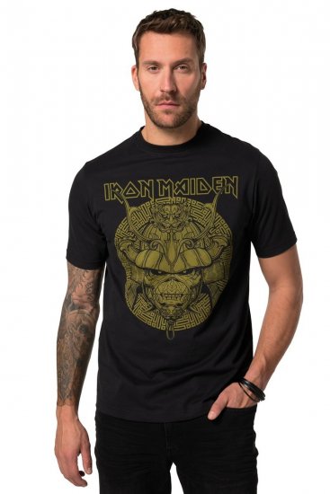 JP1880 Iron Maiden Samurai Eddie T-Shirt Black - T-shirts - T-shirts i store størrelser - 2XL-14XL