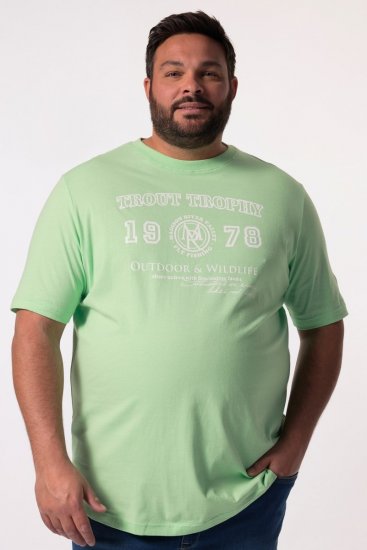 Men+ 424 T-shirt Trout Trophy Mintgrøn - T-shirts - T-shirts i store størrelser - 2XL-14XL