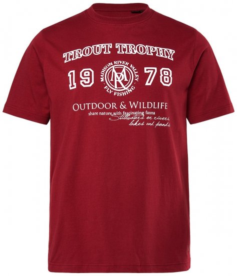 Men+ 424 T-shirt Trout Trophy Kobberbrun - T-shirts - T-shirts i store størrelser - 2XL-14XL