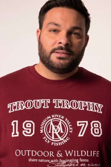 Men+ 424 T-shirt Trout Trophy Kobberbrun - T-shirts - T-shirts i store størrelser - 2XL-14XL