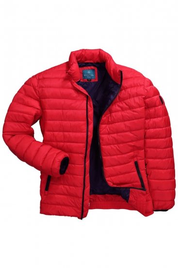 Boston Park 638 Quiltet jakke bellyfit med ståkrave Rød - Jakker - Jakker i store størrelser, 2XL- 12XL