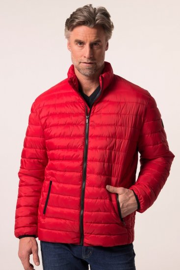 Boston Park 638 Quiltet jakke bellyfit med ståkrave Rød - Jakker - Jakker i store størrelser, 2XL- 12XL