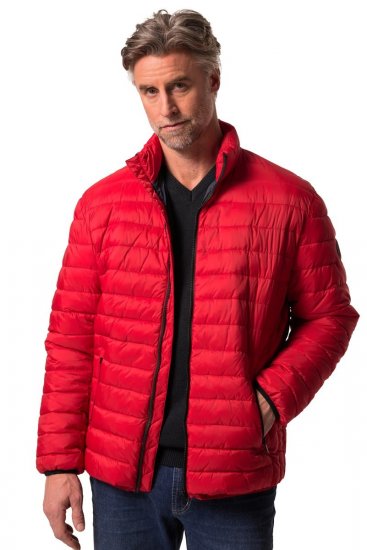 Boston Park 638 Quiltet jakke bellyfit med ståkrave Rød - Jakker - Jakker i store størrelser, 2XL- 12XL