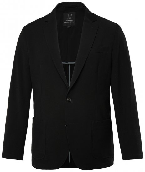 JP1880 San Remo Flexnamic Seersuckerblazer Sort - Habitter og blazere - Habitter og jakkesæt i store størrelser
