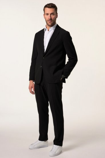 JP1880 San Remo Flexnamic Seersuckerblazer Sort - Habitter og blazere - Habitter og jakkesæt i store størrelser