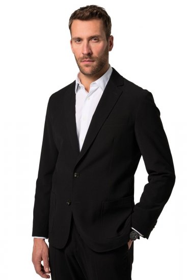 JP1880 San Remo Flexnamic Seersuckerblazer Sort - Habitter og blazere - Habitter og jakkesæt i store størrelser