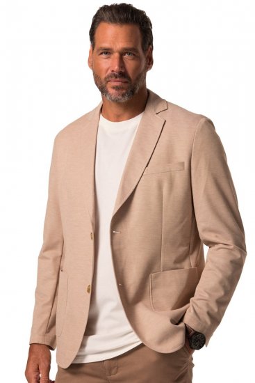 JP1880 836698 Blazer i stretchkvalitet Beige - Habitter og blazere - Habitter og jakkesæt i store størrelser