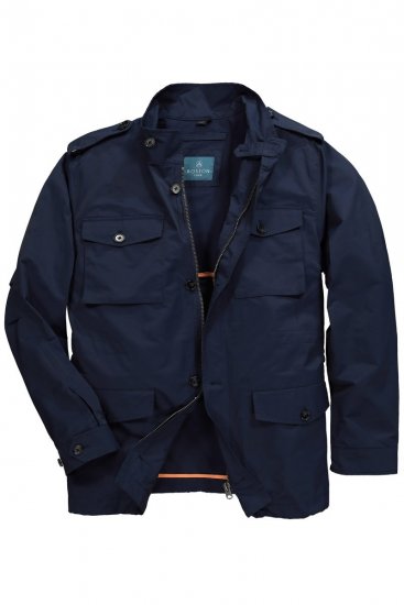 Boston Park 779 Feltjakke med ståkrave Mørkeblå - Jakker - Jakker i store størrelser, 2XL- 12XL