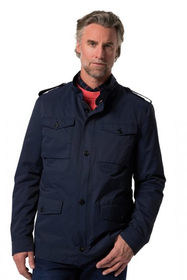 Boston Park 779 Feltjakke med ståkrave Mørkeblå - Jakker - Jakker i store størrelser, 2XL- 12XL