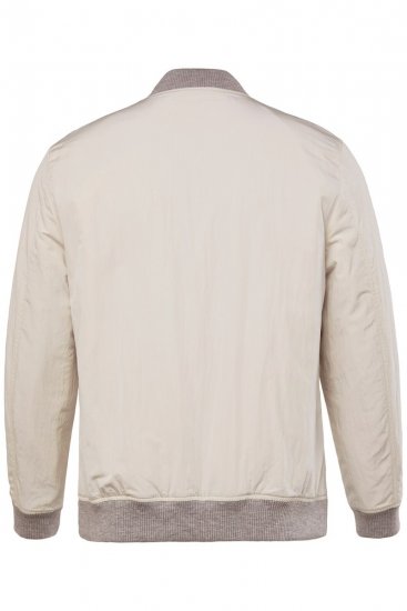 JP1880 836786 Collegejakke med emblem Benhvid - Jakker - Jakker i store størrelser, 2XL- 12XL