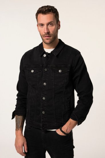 JP1880 836791 Denimjakke med fire lommer Sort - Jakker - Jakker i store størrelser, 2XL- 12XL