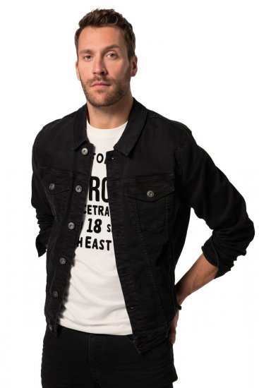 JP1880 836791 Denimjakke med fire lommer Sort - Jakker - Jakker i store størrelser, 2XL- 12XL