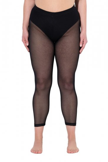 Ulla Popken 836800 Strømpeleggings Sort - Strømpebukser & strømper - 