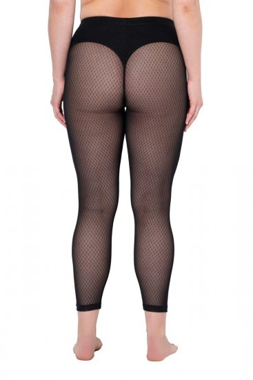 Ulla Popken 836800 Strømpeleggings Sort - Strømpebukser & strømper - 