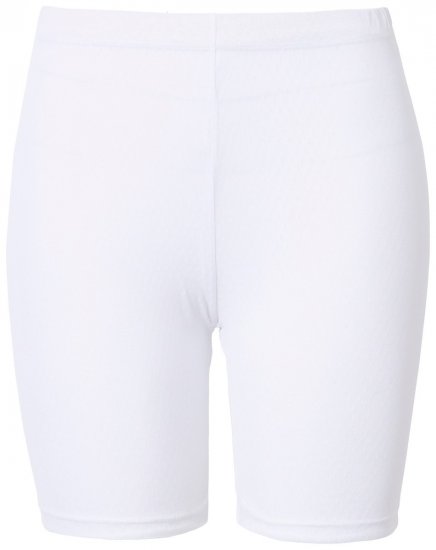 Ulla Popken 836805 Prikkede antigniv-shorts Hvid - Antigniv-shorts - 