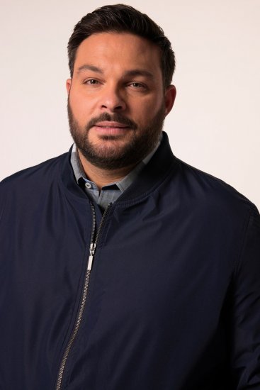 Men+ 823 Ultralet bomberjakke bellyfit Mørkeblå - Jakker - Jakker i store størrelser, 2XL- 12XL