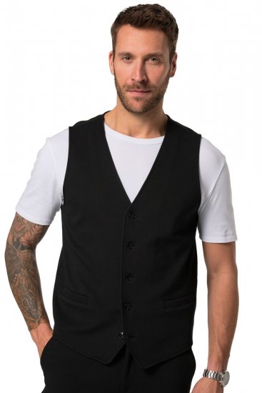 JP1880 New York Flexnamic Jerseyvest Sort - Habitter og blazere - Habitter og jakkesæt i store størrelser
