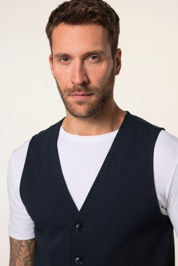 JP1880 New York Flexnamic Jerseyvest Mørkeblå - Habitter og blazere - Habitter og jakkesæt i store størrelser