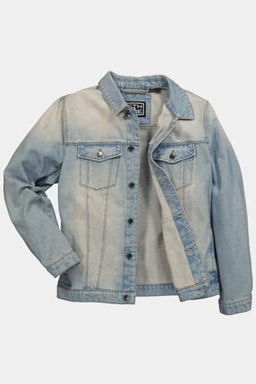 STHUGE 837222 Denimjakke med brystlommer Lyseblå - Jakker - Jakker i store størrelser, 2XL- 12XL