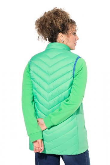 Ulla Popken 837409 Quiltet HYPRAR-vest Lysegrøn - Veste - 