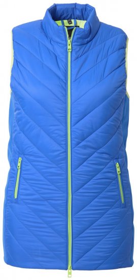Ulla Popken 837409 Quiltet HYPRAR-vest Blå - Veste - 