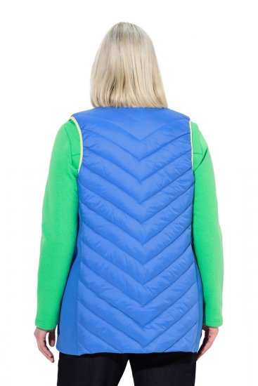 Ulla Popken 837409 Quiltet HYPRAR-vest Blå - Veste - 