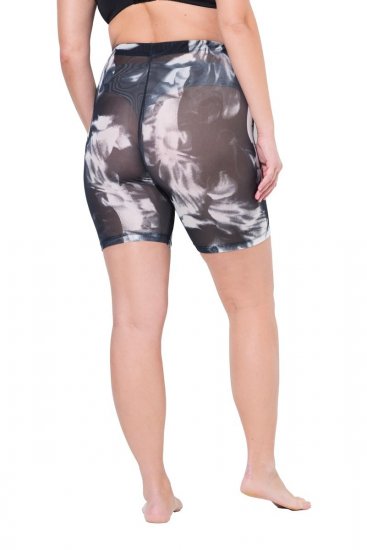 Ulla Popken 837679 Mønstrede antigniv-shorts Mørkeblå - Antigniv-shorts - 