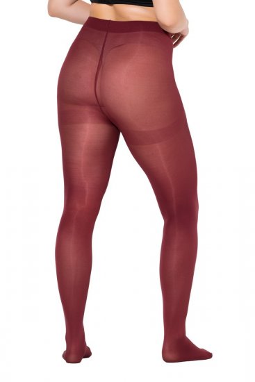 Ulla Popken 837870 Strømpebukser 100 den Vinrød - Strømpebukser & strømper - 