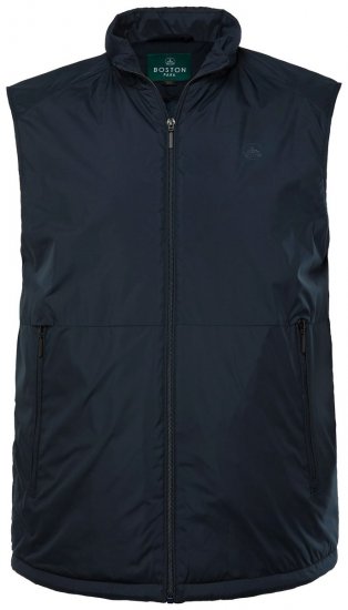 Boston Park 877 Vest med ståkrave og lynlås Mørkeblå - Jakker - Jakker i store størrelser, 2XL- 12XL