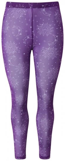 Ulla Popken 837935 Mønstrede strømpeleggings Violet - Strømpebukser & strømper - 