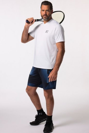 JP1880 FLEXNAMIC® GeoMotion Tennis Shorts Dark Blue - Sportstøj & outdoor - Sportstøj i store størrelser til mænd