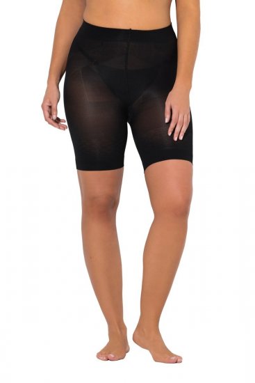 Ulla Popken 838209 Formende antigniv-shorts Sort - Antigniv-shorts - 
