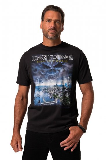 JP1880 Iron Maiden Brave New World T-Shirt Black - T-shirts - T-shirts i store størrelser - 2XL-14XL