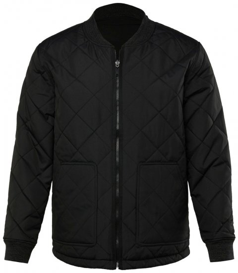 JP1880 838875 Vendbar collegejakke Sort - Jakker - Jakker i store størrelser, 2XL- 12XL