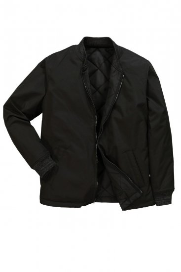 JP1880 838875 Vendbar collegejakke Sort - Jakker - Jakker i store størrelser, 2XL- 12XL