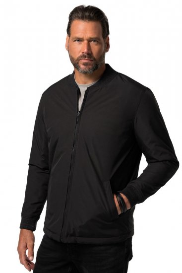 JP1880 838875 Vendbar collegejakke Sort - Jakker - Jakker i store størrelser, 2XL- 12XL