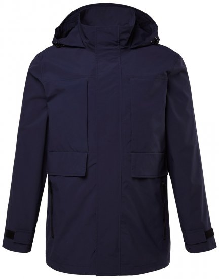 Men+ 215 Regnjakke med hætte Mørkeblå - Jakker - Jakker i store størrelser, 2XL- 12XL