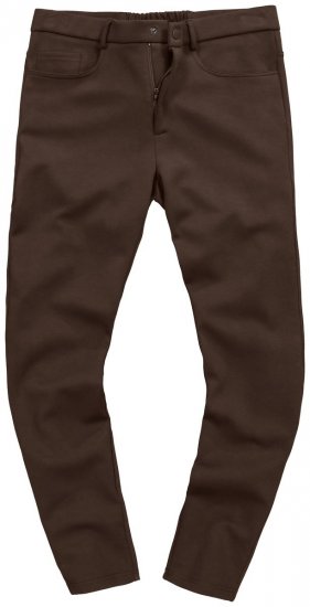 JP1880 New York Flexnamic Jerseybukser med fem lommer Mørkebrun - Habitter og blazere - Habitter og jakkesæt i store størrelser