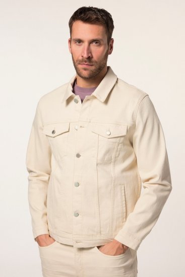 JP1880 839551 Denimjakke i økologisk bomuld Lysebeige - Jakker - Jakker i store størrelser, 2XL- 12XL