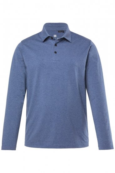 JAY-PI Quickdry Polo Long Sleeve Blue - Polotrøjer - Polotrøjer 2XL-8XL