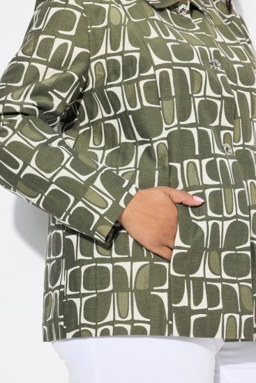 Ulla Popken 839781 Jakke Grå - Jakker - Dame jakker i store størrelser