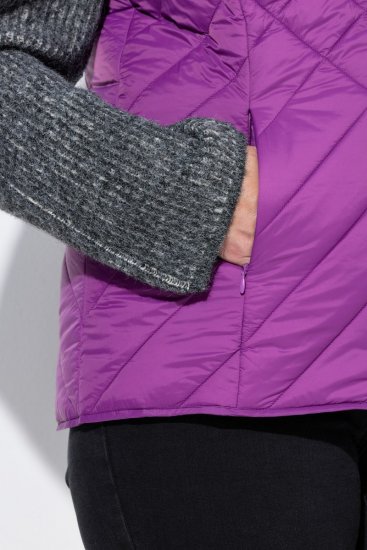 Ulla Popken 840047 Vandafvisende quiltet vest Lilla - Veste - 