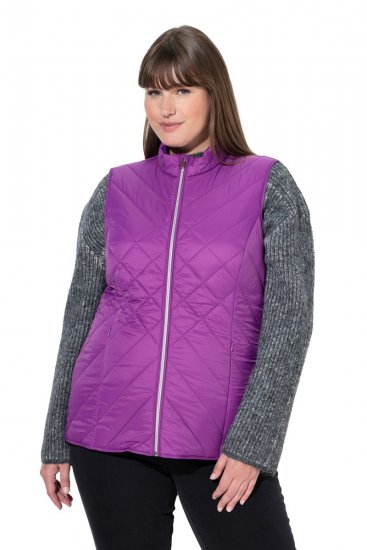 Ulla Popken 840047 Vandafvisende quiltet vest Lilla - Veste - 