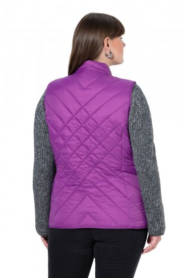 Ulla Popken 840047 Vandafvisende quiltet vest Lilla - Veste - 